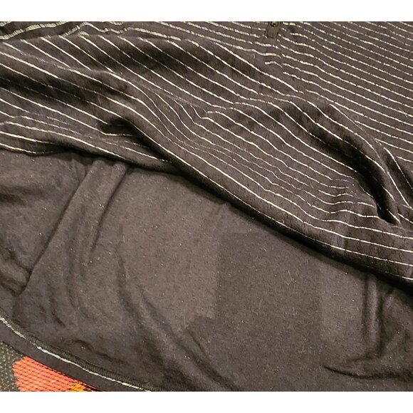 Croft & Barrow Women's Black & Silver Striped Henley Top 4X - Picture 9 of 16